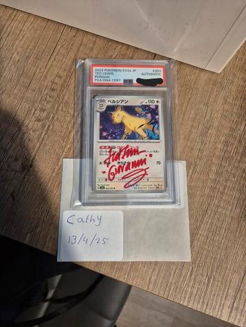 Pokémon kaart gesigneerd & psa auto beschikbaar voor biedingen