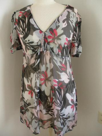 STREET ONE bloes grijs roze bloemen voile maat 38 beschikbaar voor biedingen