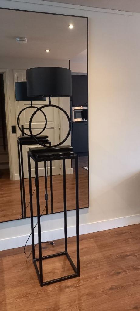 Colmore Lampenkap chintz zwart op transparant 35x19 cm, Huis en Inrichting, Lampen | Lampenkappen, Nieuw, 50 cm of meer, Rond