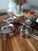 Pannen set, Huis en Inrichting, Keuken | Potten en Pannen, Ophalen of Verzenden, Nieuw, Rvs, Pannenset