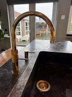 Quooker kraan goud verguld Combi+E 7L + zeepdispenser, Ophalen, Minder dan 50 cm, Gebruikt, Overige kleuren