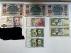 Verschillende bankbiljetten, Postzegels en Munten, Bankbiljetten | Europa | Niet-Eurobiljetten, Ophalen of Verzenden
