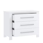 Witte commode met 3 lades, Ophalen of Verzenden, Zo goed als nieuw, Jongetje of Meisje