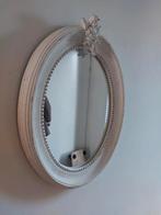 Vintage look ovaal spiegel met engeltje., Huis en Inrichting, Woonaccessoires | Spiegels, Minder dan 50 cm, Gebruikt, Ophalen of Verzenden