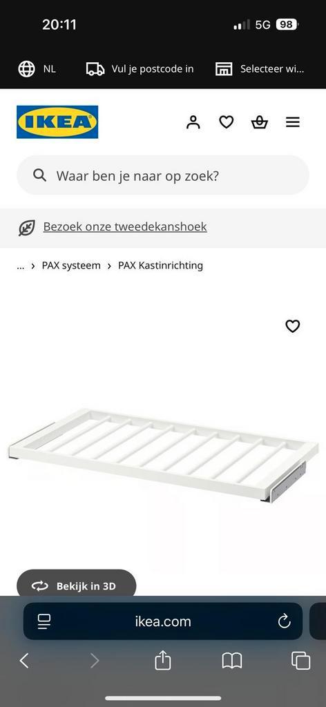 nieuw in verpakking 100x58 cm, Huis en Inrichting, Kasten | Kledingkasten, Nieuw, Minder dan 100 cm, 50 tot 100 cm, 25 tot 50 cm