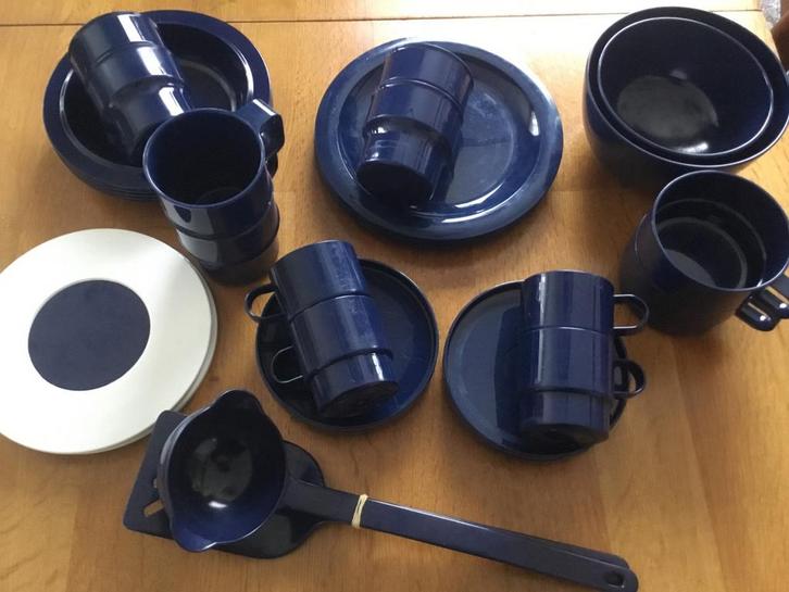 Camping Servies Mepal / Coppia - Ocean Blue, Caravans en Kamperen, Kampeeraccessoires, Gebruikt, Ophalen