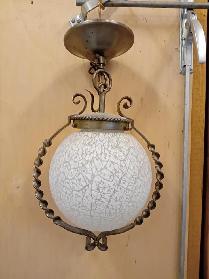 Nostalgische retro lamp, Huis en Inrichting, Lampen | Hanglampen, Zo goed als nieuw, Minder dan 50 cm, Ophalen