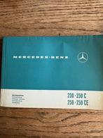 Mercedes 230-250C - 250-250CE instructie boekje, Auto diversen, Handleidingen en Instructieboekjes, Ophalen of Verzenden