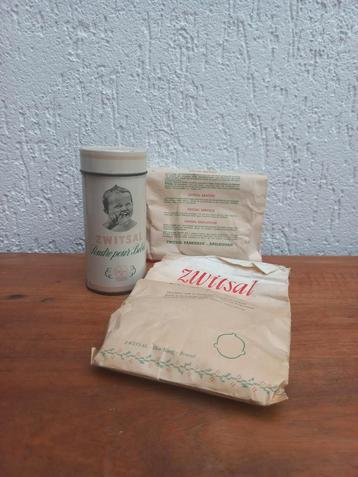 Vintage blikje Zwitsal. Navulverpakking. Brocant. Retro beschikbaar voor biedingen