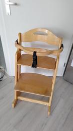 Houten Meegroeistoel met veiligheidsgordel, Ophalen, Gebruikt, Meegroeistoel, Gordel(s)