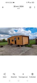 Chalet stacaravan tijdelijke woning studentenkamer, Ophalen