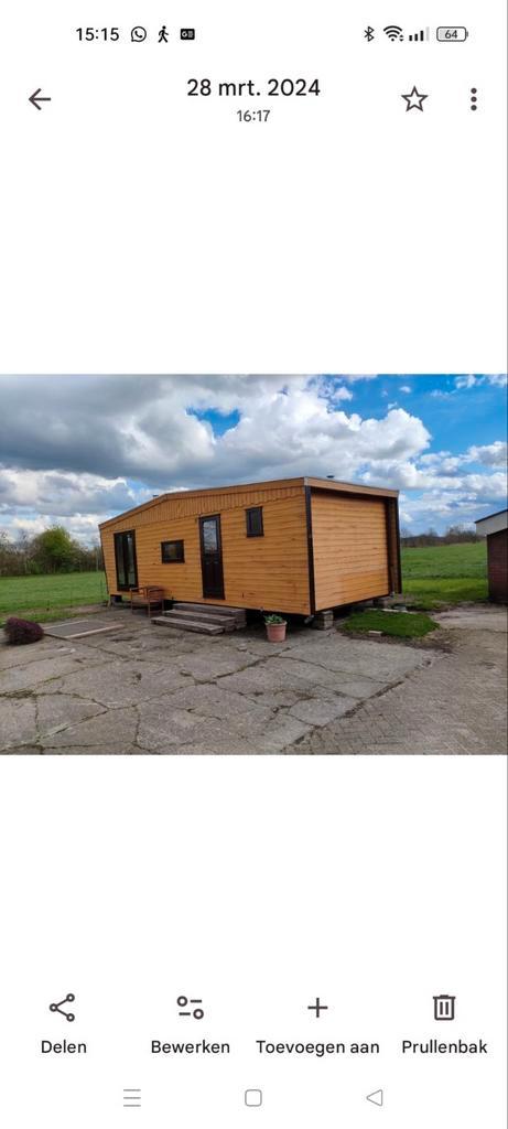 Chalet stacaravan tijdelijke woning studentenkamer, Tuin en Terras, Tuinhuizen, Ophalen