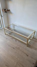 Vintage Pierre Vandel coffee table brass & chrome salontafel, Huis en Inrichting, Tafels | Salontafels, Ophalen, Gebruikt, 100 tot 150 cm