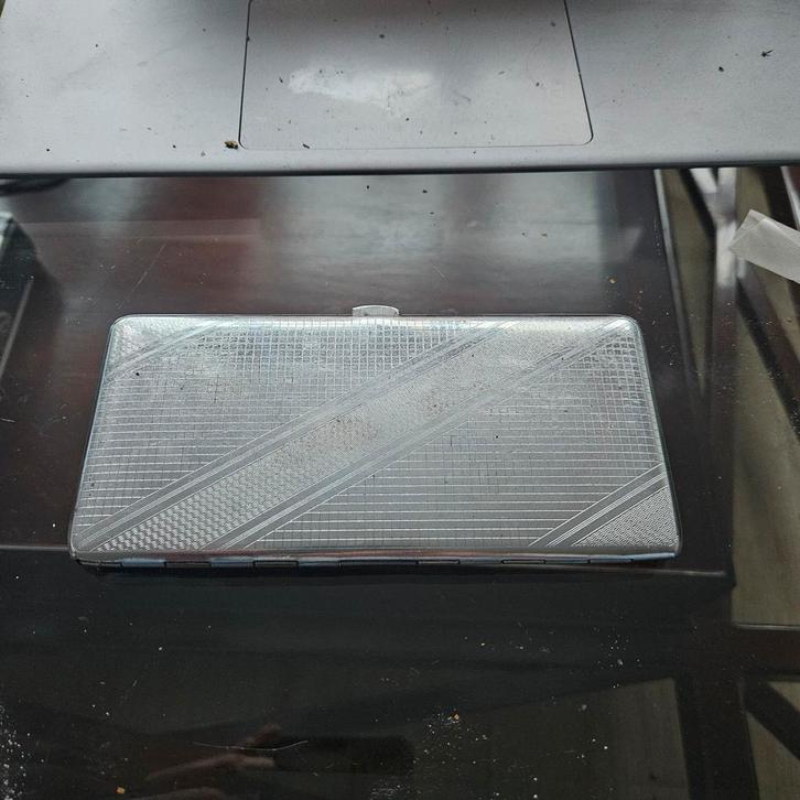 Vintage Brede Sigarettenhouder, Antiek en Kunst, Antiek | Overige Antiek, Ophalen of Verzenden