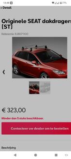 Originele SEAT Ibiza ST dakdragers 2010 t/m 2017, Auto diversen, Dakdragers, Ophalen, Zo goed als nieuw