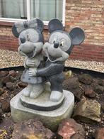 Mickey minnie mouse tuinbeeld natuursteen, Ophalen, Zo goed als nieuw, Steen