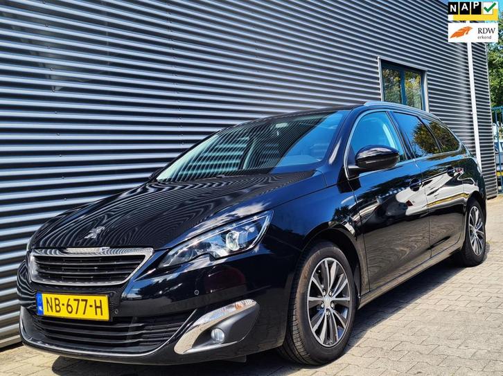 Peugeot 308 SW 1.6 BlueHDI Allure 01-2017 Noir Satin Metalli, Auto's, Peugeot, Bedrijf, Te koop, ABS, Airbags, Airconditioning