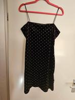 Avondjurkje fluweel met steentjes, Maat 38/40 (M), H&M, Verzenden, Zwart