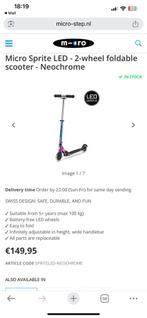 Micro Inklapbare Step - Perfect voor Onderweg!, Fietsen en Brommers, Steps, Ophalen of Verzenden, Zo goed als nieuw, Gewone step