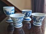 Vintage Blauw Wit Eierdopjes Set, Ophalen