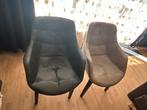 2 leren stoelen, Huis en Inrichting, Stoelen, Ophalen of Verzenden, Gebruikt, Twee