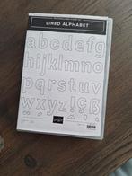 Stampin up lined alphabet, Ophalen of Verzenden, Zo goed als nieuw, Clearstamp