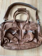 Leren Cowboy bag 40 x 30 cm, Sieraden, Tassen en Uiterlijk, Tassen | Damestassen, Ophalen of Verzenden, Gebruikt, Bruin, Handtas