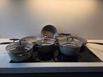 Cook & Pan 8-delige Pannenset - Taupe, Huis en Inrichting, Keuken | Potten en Pannen, Overige materialen, Pannenset, Ophalen of Verzenden