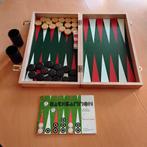 Backgammon in houten kist, Hobby en Vrije tijd, Gezelschapsspellen | Bordspellen, Ophalen of Verzenden