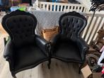 Barok stoelen, Ophalen, Gebruikt, Twee, Zwart