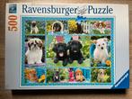 Ravensburger honden puzzel 500 stukjes Puppy Love NIEUW, Ophalen of Verzenden, Zo goed als nieuw