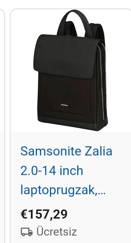 Samsonite Zalia 2.0 14 inch laptoprugzak - Zwart, Sieraden, Tassen en Uiterlijk, Tassen | Rugtassen, Zo goed als nieuw, Overige merken