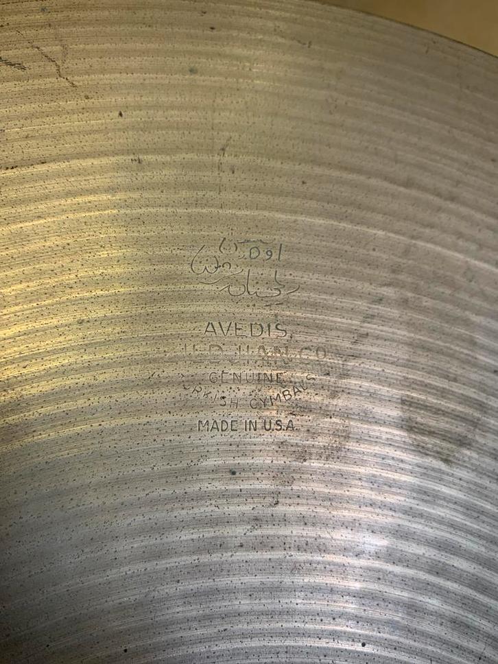 1969 Zildjian Avedis Hi-Hat 15", Muziek en Instrumenten, Drumstellen en Slagwerk, Gebruikt, Overige merken, Ophalen of Verzenden