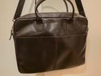 Mooie leren laptoptas schoudertas laptop, Computers en Software, Laptoptassen, Ophalen of Verzenden