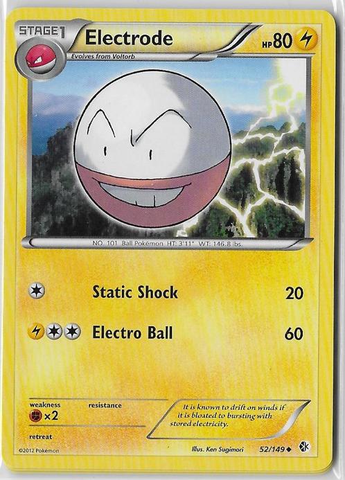 Boundaries Crossed,  Electrode [uncommon] 52/149, Hobby en Vrije tijd, Verzamelkaartspellen | Pokémon, Nieuw, Losse kaart, Verzenden