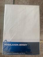 Jersey hoeslaken 90x200, Ophalen, Eenpersoons, Zo goed als nieuw, Wit