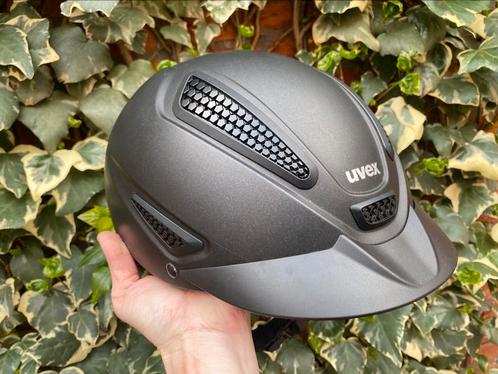 Nieuwe Veiligheidshelm Uvex Perfexxion II cap / Zwart / S-M, Dieren en Toebehoren, Paardrijkleding, Zo goed als nieuw, Dames, Heren