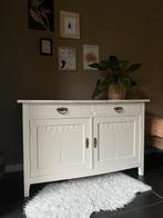 Eiken Commode vintage baby marmer lade leg kind, 50 tot 70 cm, Commode, Ophalen, Minder dan 90 cm