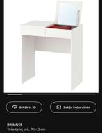 Toilettafel ikea / Zwart, Huis en Inrichting, Ophalen, Gebruikt, 50 tot 100 cm, Minder dan 100 cm