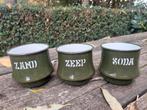 Zand Zeep en Soda Emaille, Ophalen of Verzenden