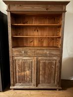 Grote vintage houten kast - veel opslagruimte!, Huis en Inrichting, Kasten | Boekenkasten, Ophalen, Gebruikt, 100 tot 150 cm, Met lade(s)