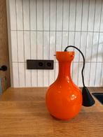 Vintage Targetti Sankey Hanglamp - Oranje Opaalglas, Huis en Inrichting, Lampen | Hanglampen, Ophalen of Verzenden, Gebruikt, Glas