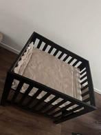 Complete box - zwart - 90 x 80 x 100 cm - incl. Toebehoren, Kinderen en Baby's, Boxen, Ophalen, Gebruikt, Vierkant, Boxkleed