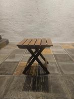 Twee inklapbare tafels en een inklapbare kruk degelijk hout, Huis en Inrichting, Krukjes, Ophalen of Verzenden, Zo goed als nieuw