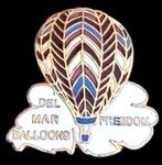 Del Mar Balloons Freedom pin, Verzenden, Nieuw, Transport, Speldje of Pin
