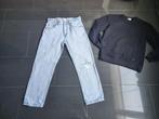 Pull & Bear Straight Vintage Spijker Broek Maat Eur 38, Ophalen of Verzenden, Zo goed als nieuw, Blauw, W32 (confectie 46) of kleiner