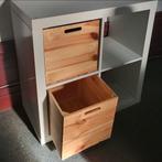 IKEA KALLAX 2 houten kisten inzet vakken, Huis en Inrichting, Woonaccessoires | Kisten, Ophalen, Minder dan 50 cm, Minder dan 50 cm