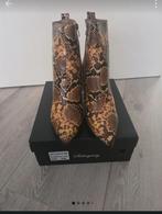 Snake print laarzen maat 39 - Slechts 1x gedragen!, Ophalen of Verzenden, Zo goed als nieuw, Bruin, Lage of Enkellaarzen