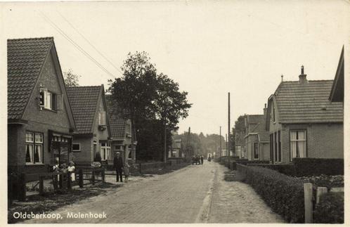 Oldeberkoop, Molenhoek - volk paard wagen - gelopen, Verzamelen, Ansichtkaarten | Nederland, Gelopen, Overijssel, Voor 1920, Verzenden