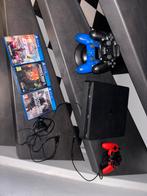 PlayStation 4 met toebehoren, Ophalen of Verzenden, Zo goed als nieuw, Zwart, Met 3 controllers of meer